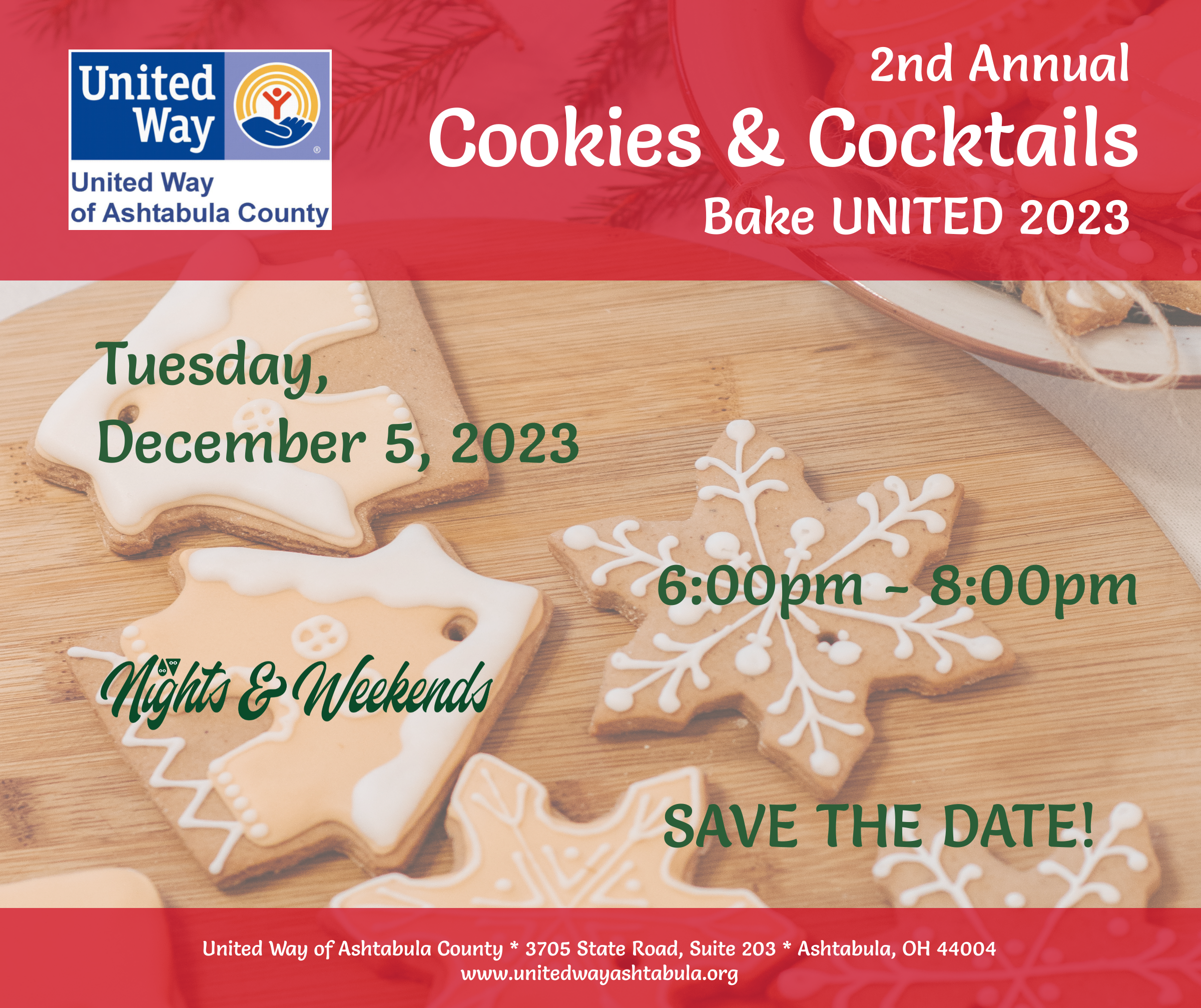 cookies & Cocktails 2nd annual save the date